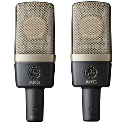 AKG C314 MATCHED PAIR подобранная пара микрофонов C314, 20-20000Гц, 20мВ/Па в магазине Music-Hummer
