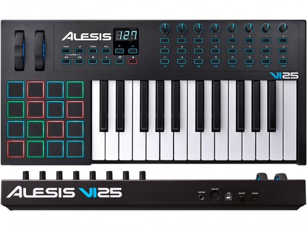 ALESIS VI25 миди клавиатура с послекасанием 25 клавиш в магазине Music-Hummer