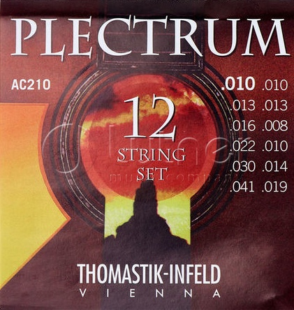 Комплект струн Thomastik AC210 Plectrum для 12-струнной акустической гитары в магазине Music-Hummer