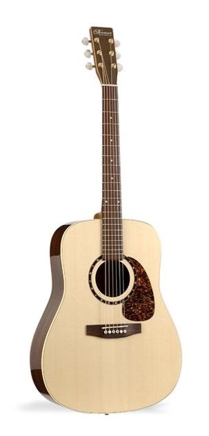 Фото Norman STUDIO ST68 CW A6T+Кейс  электроакустическая гитара Dreadnought, цвет - натуральный
