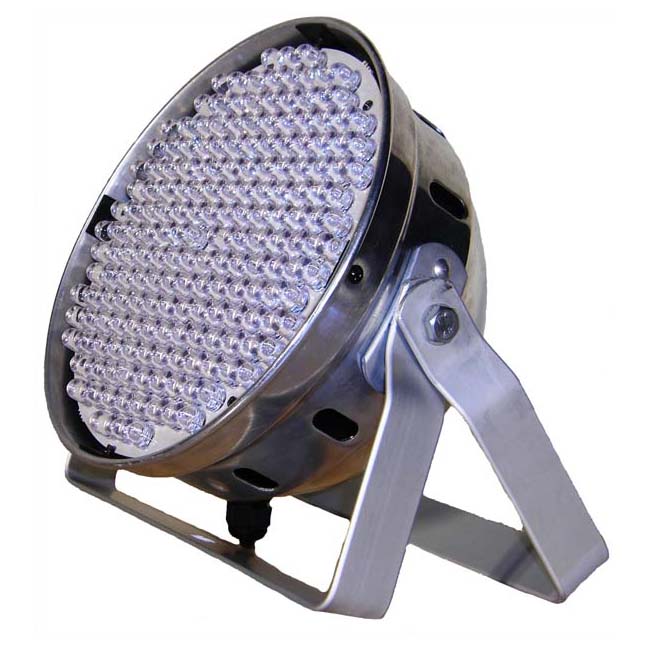 Фото Flash LED PAR 64 186x RGBW DMX SILVER светодиодный параблайзер