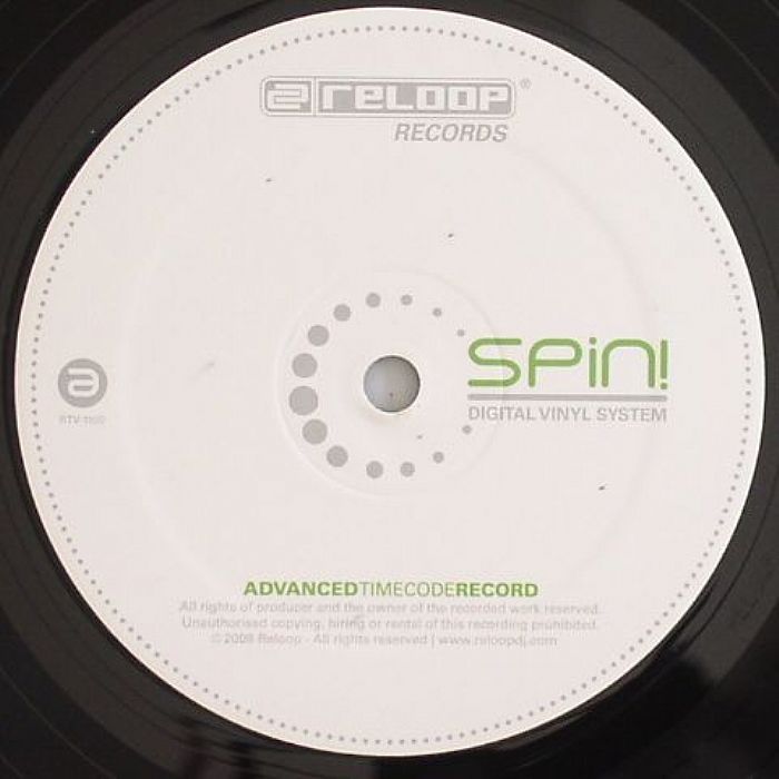 Reloop Spin! Timecode Record black Виниловая пластинка с таймкодом в магазине Music-Hummer