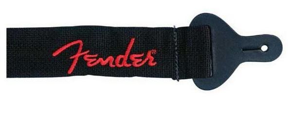 Ремень для гитары FENDER BLACK/RED LOGO в магазине Music-Hummer