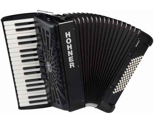 Фото HOHNER Bravo III 72 black - Аккордеон 3/4 Хонер
