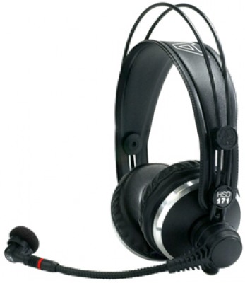 Фото AKG HSD171 закрытая гарнитура: наушники K171 с динамическим микрофоном (провод заказывается отдельно)