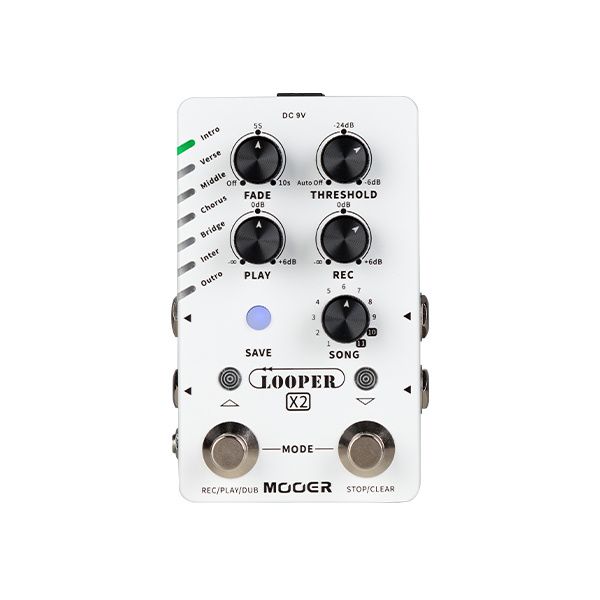 Фото Гитарная педаль стерео лупер Mooer Looper X2