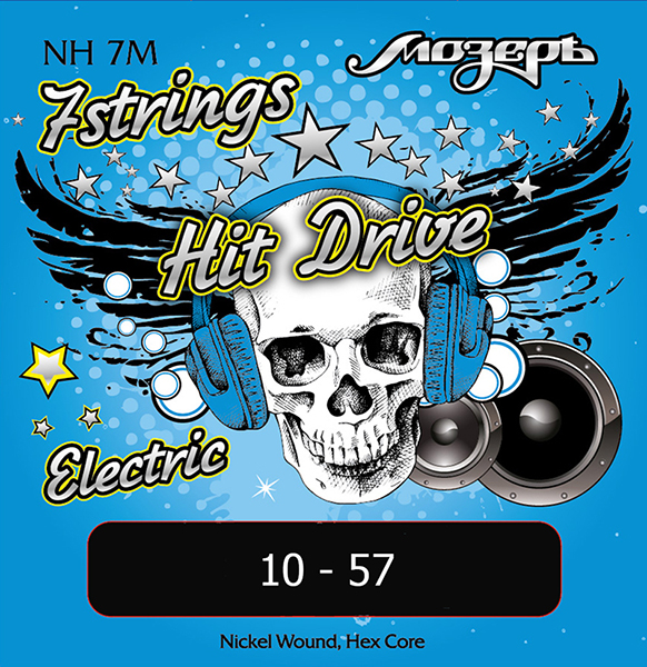 Фото Комплект струн для электрогитары Мозеръ NH-7M Hit Drive