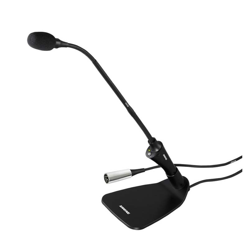SHURE CVG18S-B/C конденсаторный кардиоидный микрофон на гибком держателе с выключателем, встроенный преамп, черный, длина 45 см. в магазине Music-Hummer