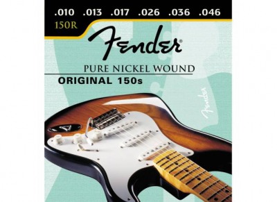 Фото FENDER STRINGS NEW ORIGINAL 150R PURE NCKL BALL END 10-46, струны для электрогитары, никель