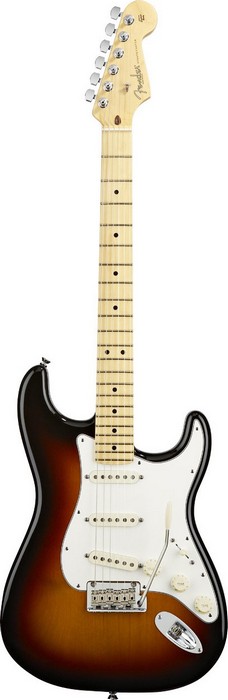 Фото Электрогитара FENDER AMERICAN STANDARD STRATOCASTER 2012 MN 3-COLOR SUNBURST
