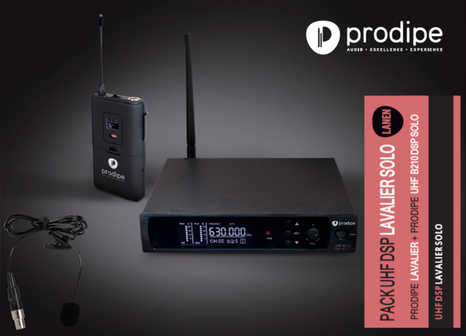 Фото Беспроводная микрофонная система DSP-SOLO-UHF-B210/F5  Prodipe