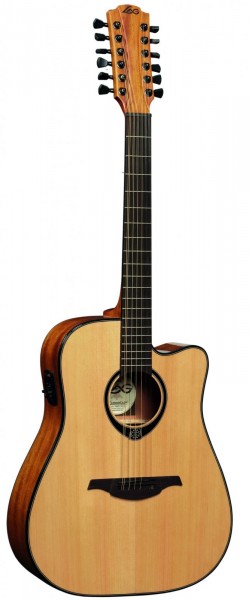 12-ти струнная электроакустическая гитара LAG T66D12CE в магазине Music-Hummer