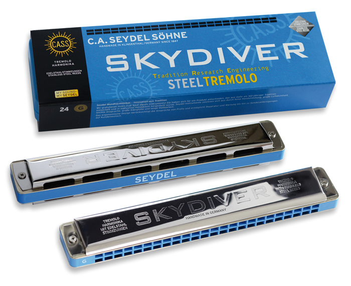 Фото Губная гармошка Seydel Sohne 25480D Skydiver D тремоло