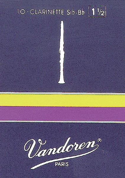 Vandoren CR1125  трости для кларнета Eb , традиционные (синяя пачка), №2.5, (упаковка 10 шт. ) в магазине Music-Hummer