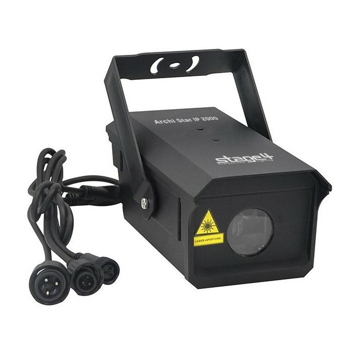 Фото Полноцветный анимационный лазерный проектор эффекта «звездное небо» STAGE4 - Archi Star IP 2000 (Black)