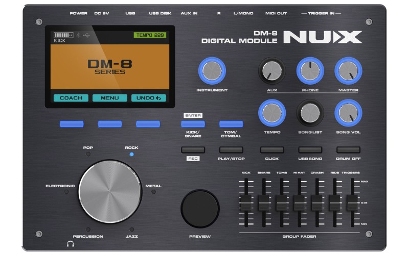 Фото Цифровая ударная установка Nux DM-8