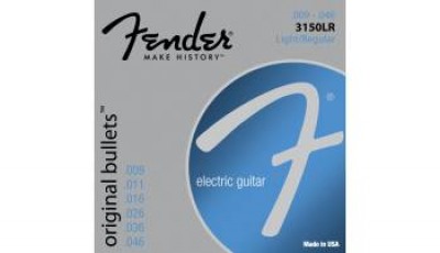 FENDER STRINGS NEW ORIGINAL BULLET 3150LR PURE NKL BLT END 9-46, струны для электрогитары, никель в магазине Music-Hummer