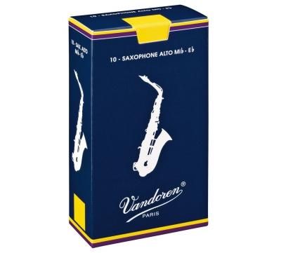 Vandoren SR214  трости для альт-саксофона , традиционные (синяя пачка), №4, (упаковка 10 шт. ) в магазине Music-Hummer
