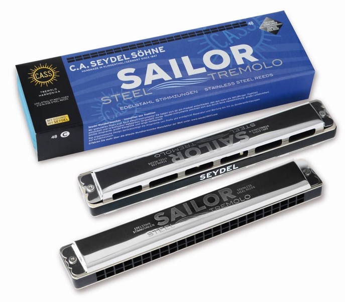Фото Губная гармошка Seydel Sohne 26484A Sailor Steel Am тремоло