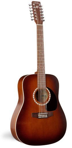 Фото Art & Lutherie 12 CEDAR ANTIQUE BURST+Кейс  12-струнная акустическая гитара Dreadnought, цвет - санб