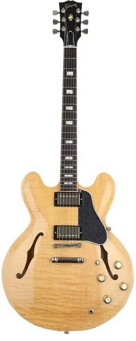 Фото GIBSON 2018 MEMPHIS ES-335 FIGURED DARK VINTAGE NATURAL