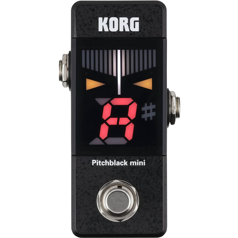 KORG PitchBlack PB-mini миниатюрный хроматический напольный тюнер, цвет черный в магазине Music-Hummer