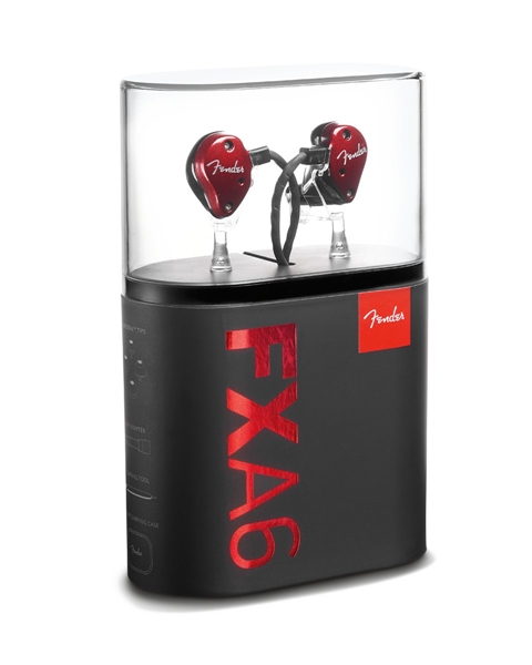 Фото FENDER FXA6 PRO IEM- RED головные телефоны с 9,25мм драйвером, HDBA твиттером и бас портом