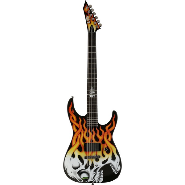 Фото Электрогитара LTD SCREAMING SKULL BLK