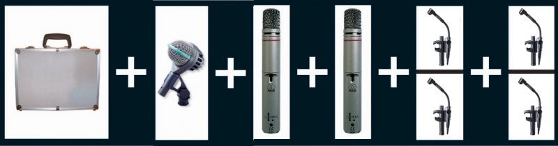 Комплект микрофонов AKG Drum-Set `Big` II в магазине Music-Hummer