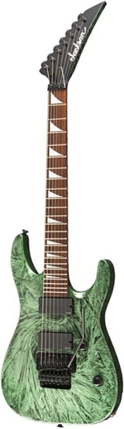 Фото Электрогитара JACKSON SLAT3 6 Soloist Archtop Green Swirl