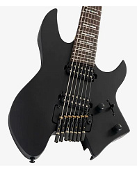 Семиструнная безголовая электрогитара Sire X6 Headless 7 BK.S, чёрный матовый