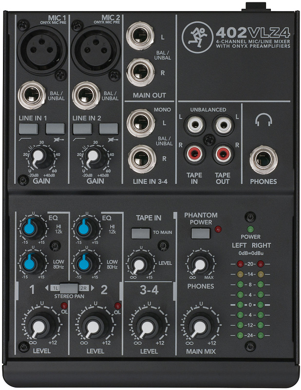 Фото MACKIE 402 VLZ 4 4-канальный компактный микшер