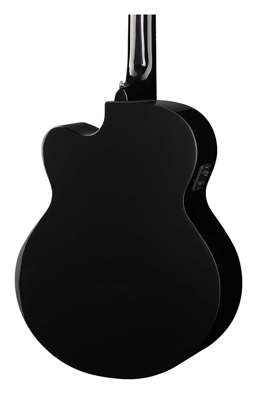 Фото Электроакустическая бас-гитара Cort Acoustic Bass Series AB850F-BK-BAG, чёрная
