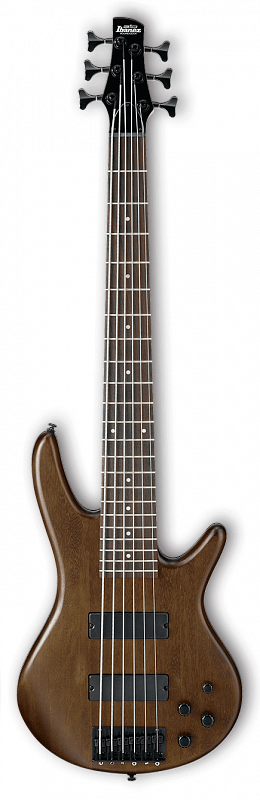 IBANEZ GIO GSR206B-WNF WALNUT FLAT 6-струнная бас-гитара, цвет ореховый в магазине Music-Hummer