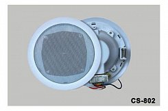 Nusun CS802  потолочная широкополосная АС, 6 W, 70/100 V, 4", 130 - 14 kHz, ABS пластик , цвет белый