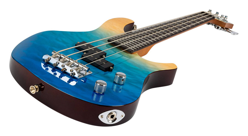 Фото Уменьшенная бас-гитара FLIGHT Mini Bass TBL, голубой