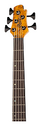 Бас-гитара Cort A5-Plus-SC-AOP Artisan Series, янтарь