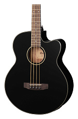 Электроакустическая бас-гитара Cort Acoustic Bass Series AB850F-BK-BAG, чёрная