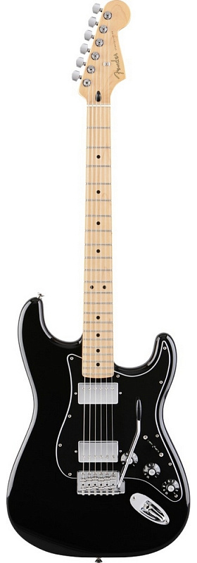 Фото Электрогитара FENDER STRATOCASTER BLACKTOP HH MN BLK
