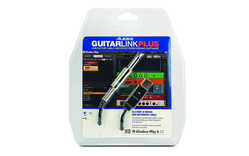 ALESIS Guitar Link Plus USB-кабель для гитары (1/4TS -&gt; USB) в магазине Music-Hummer