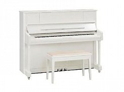Yamaha U1J PWHC пианино 121см., цвет белый, полированное, с банкеткой