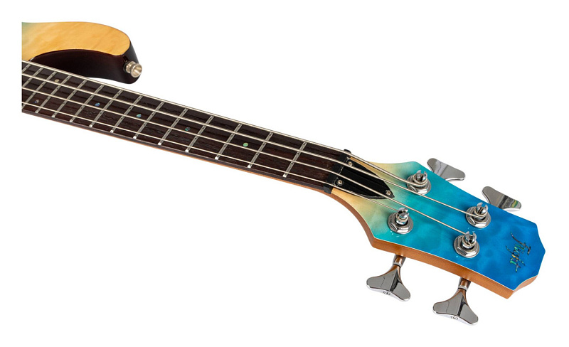 Фото Уменьшенная бас-гитара FLIGHT Mini Bass TBL, голубой