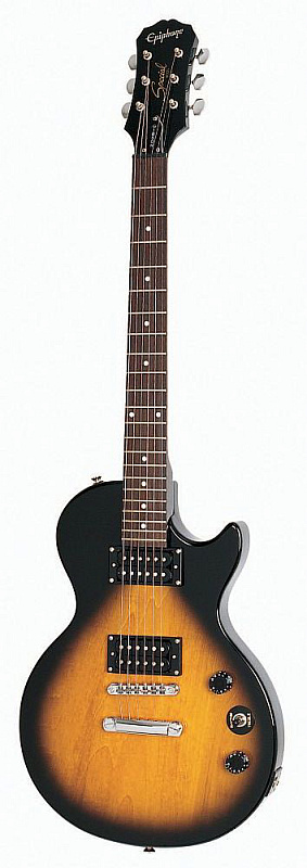 Фото EPIPHONE LES PAUL SPECIAL II VINTAGE SUNBURST CHROME HARDWARE электрогитара, цвет санберст