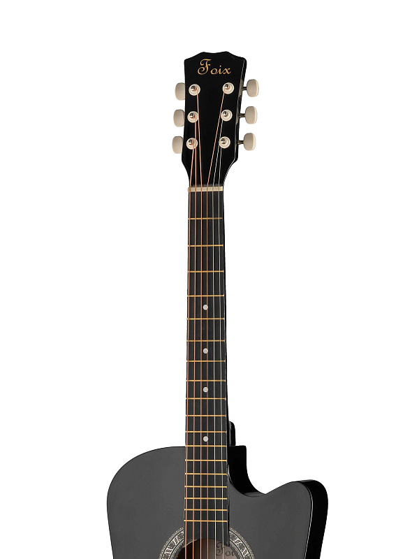 Фото FFG-2038C-BK Акустическая гитара, черная, Foix