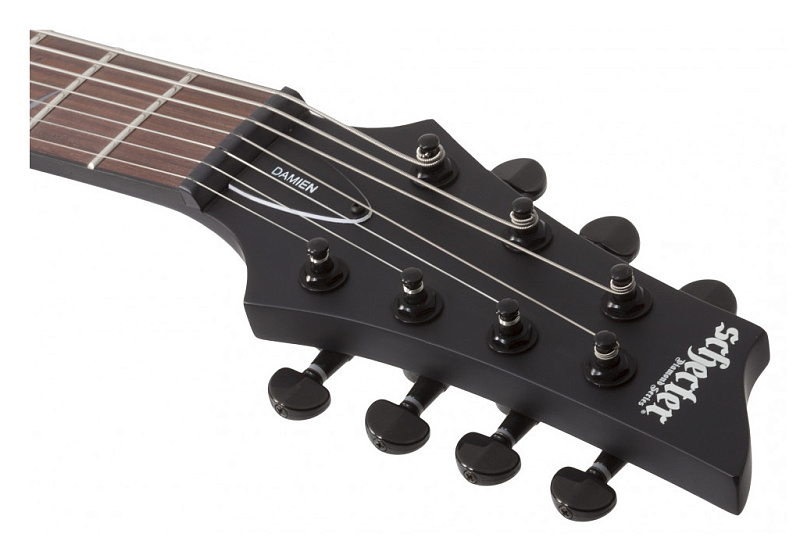 Фото Электрогитара Schecter DAMIEN-7 SBK, матовый чёрный