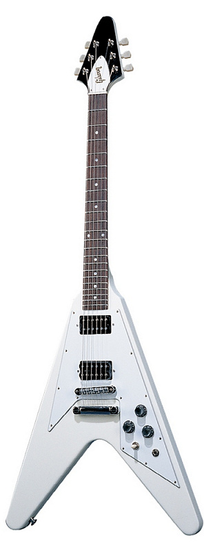 Фото Электрогитара GIBSON FLYING V ‘67 REISSUE CLASSIC WHITE CHROME HDWE