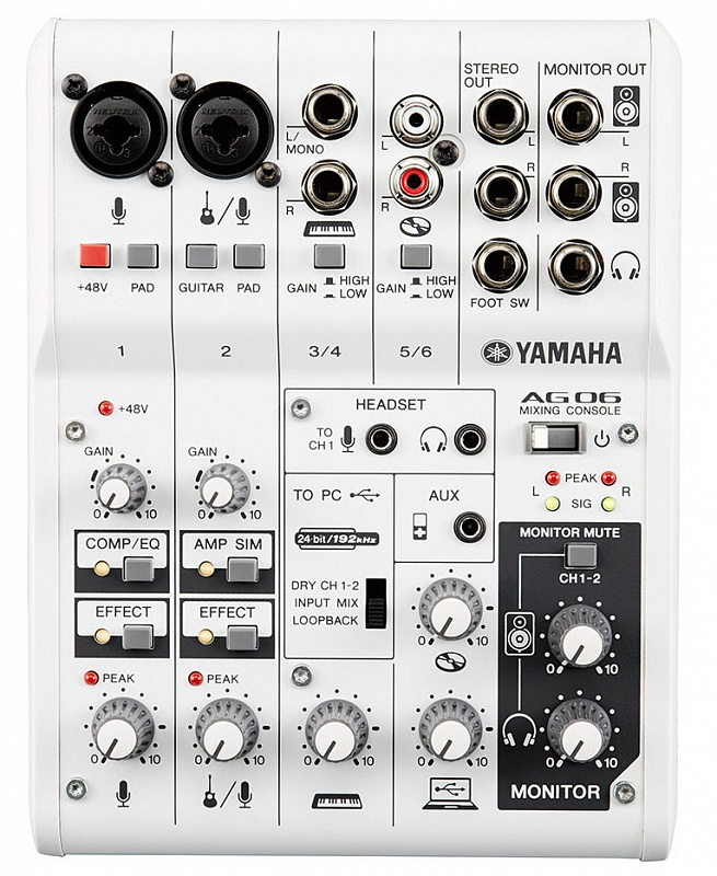 YAMAHA AG06 6-канальный микшер + микрофон DM305 в магазине Music-Hummer