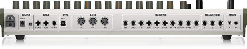 Фото Классическая аналоговая/цифровая драм-машина BEHRINGER RD-9