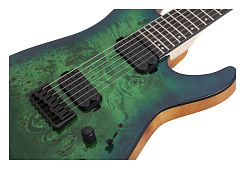 Электрогитара Schecter C-7 PRO AQB, бирюзовый берст