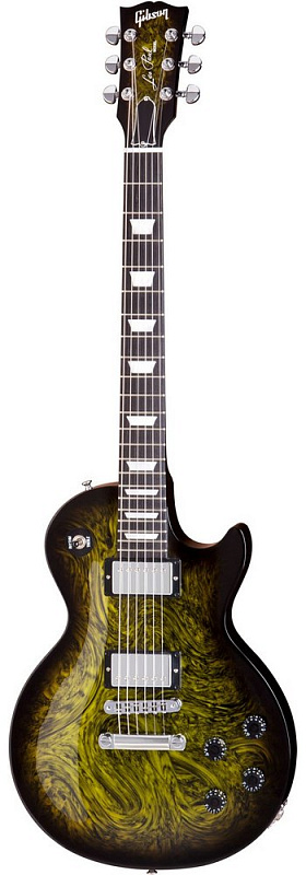 Фото Электрогитара GIBSON LES PAUL STUDIO GREEN SWIRL BURST CHROME HARDWARE